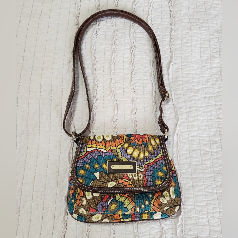 RELIC Brand Women's Butterfly Wing Purse Small Shoulder Cross Body - Vintage